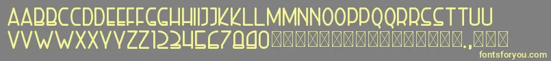 righthand extrabold personal Font – Yellow Fonts on Gray Background