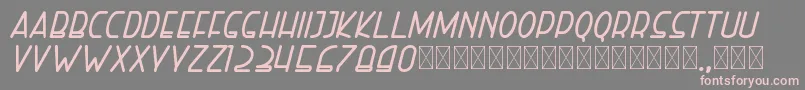 righthand extrabolditalic personal Font – Pink Fonts on Gray Background
