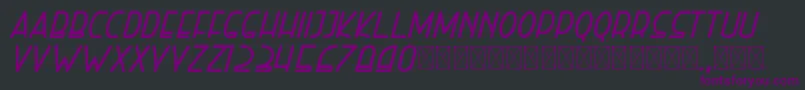 righthand extrabolditalic personal Font – Purple Fonts on Black Background