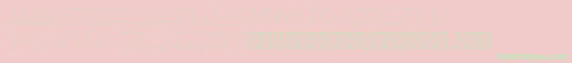 righthand hairlinedash personal-Schriftart – Grüne Schriften auf rosa Hintergrund