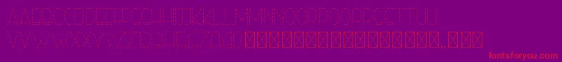 righthand hairlinedash personal Font – Red Fonts on Purple Background