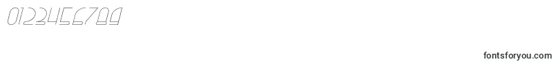 righthand hairlineitalic personal-Schriftart – Schriften für Zahlen und Nummern