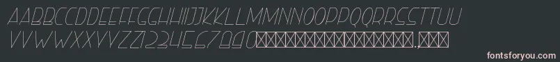 righthand hairlineitalic personal Font – Pink Fonts on Black Background