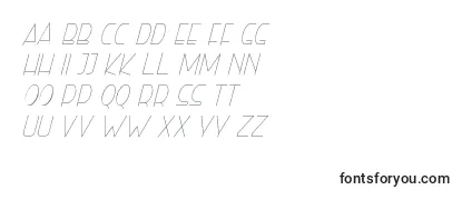 Righthand hairlineitalic personal Font