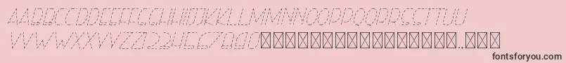 righthand hairlineitalicdash personal Font – Black Fonts on Pink Background