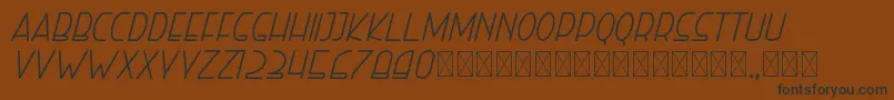 righthand italic personal Font – Black Fonts on Brown Background