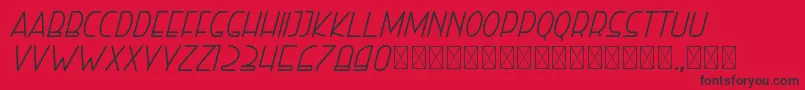righthand italic personal Font – Black Fonts on Red Background