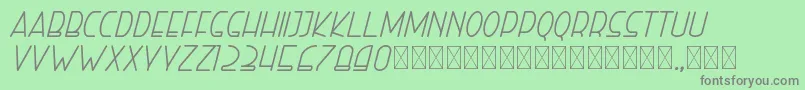 righthand italic personal Font – Gray Fonts on Green Background