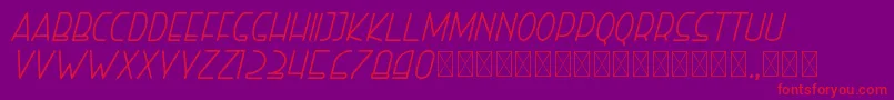 Шрифт righthand italic personal – красные шрифты на фиолетовом фоне