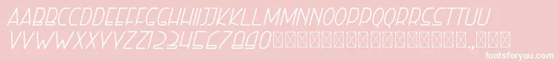 righthand italic personal Font – White Fonts on Pink Background
