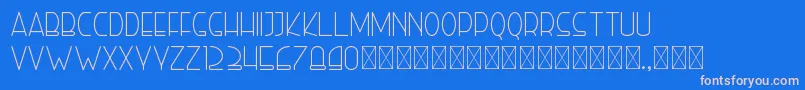righthand light personal Font – Pink Fonts on Blue Background