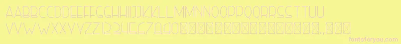 righthand light personal Font – Pink Fonts on Yellow Background