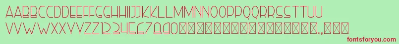righthand light personal Font – Red Fonts on Green Background