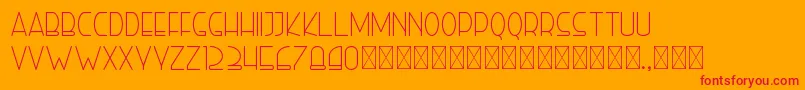 righthand light personal Font – Red Fonts on Orange Background