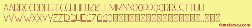 righthand light personal Font – Red Fonts on Yellow Background