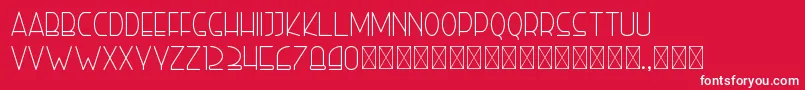 righthand light personal Font – White Fonts on Red Background