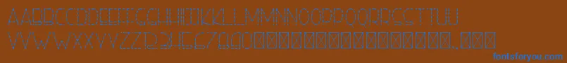 righthand lightdash personal Font – Blue Fonts on Brown Background