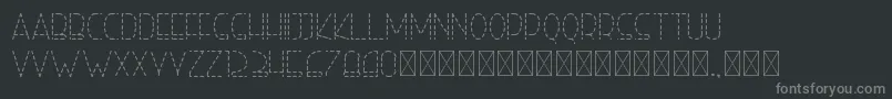 righthand lightdash personal Font – Gray Fonts on Black Background