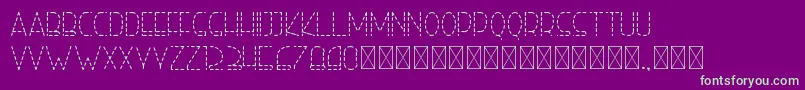 righthand lightdash personal Font – Green Fonts on Purple Background
