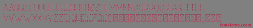righthand lightdash personal Font – Red Fonts on Gray Background
