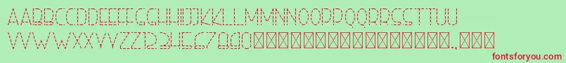 righthand lightdash personal Font – Red Fonts on Green Background