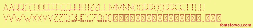 righthand lightdash personal Font – Red Fonts on Yellow Background