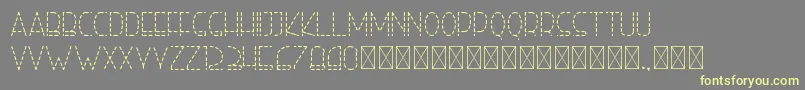 righthand lightdash personal Font – Yellow Fonts on Gray Background