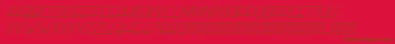 righthand lightitalic personal Font – Brown Fonts on Red Background