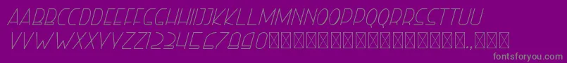 righthand lightitalic personal Font – Gray Fonts on Purple Background