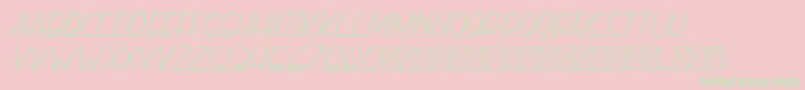 righthand lightitalic personal Font – Green Fonts on Pink Background