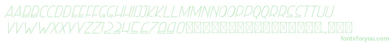 righthand lightitalic personal Font – Green Fonts on White Background