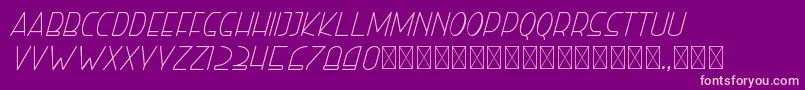 righthand lightitalic personal Font – Pink Fonts on Purple Background