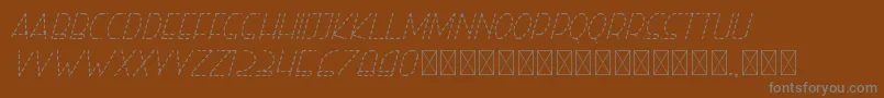 Шрифт righthand lightitalicdash personal – серые шрифты на коричневом фоне