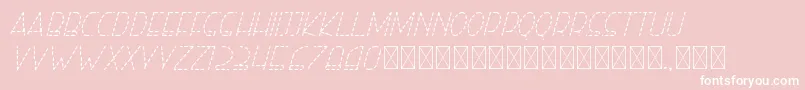 righthand lightitalicdash personal Font – White Fonts on Pink Background