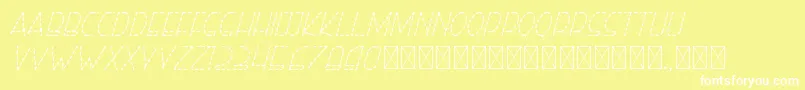 righthand lightitalicdash personal Font – White Fonts on Yellow Background