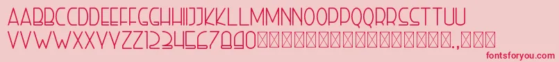 fuente righthand personal – Fuentes Rojas Sobre Fondo Rosa