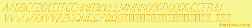 More about righthand regularitalicdash personal Font righthand regularitalicdash personal Font – Orange Fonts on Yellow Background