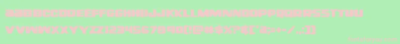 righthandluke Font – Pink Fonts on Green Background