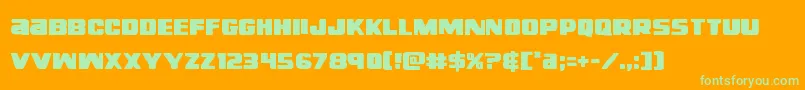 More about righthandluke Font righthandluke Font – Green Fonts on Orange Background
