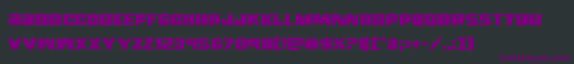 righthandluke Font – Purple Fonts on Black Background