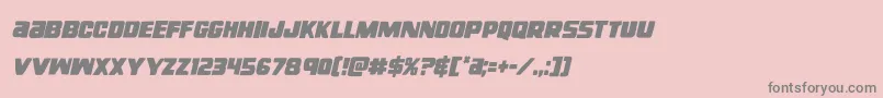 righthandlukecondital Font – Gray Fonts on Pink Background