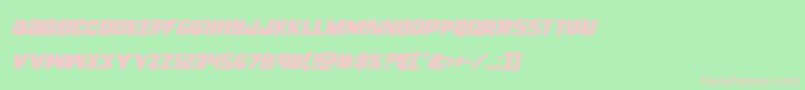 righthandlukecondital Font – Pink Fonts on Green Background