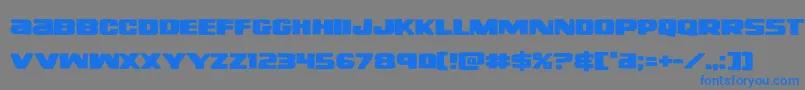 フォントrighthandlukeexpand – 灰色の背景に青い文字