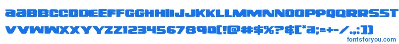 righthandlukeexpand Font – Blue Fonts on White Background