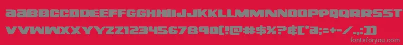 righthandlukeexpand Font – Gray Fonts on Red Background