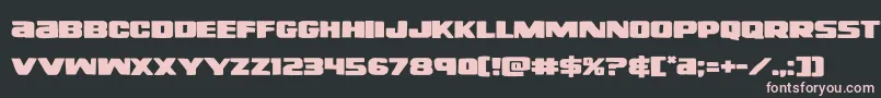 righthandlukeexpand Font – Pink Fonts on Black Background