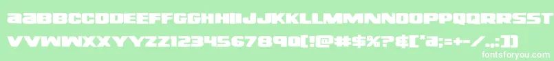 righthandlukeexpand Font – White Fonts on Green Background