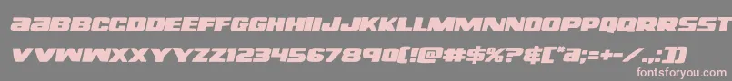 righthandlukeexpandital Font – Pink Fonts on Gray Background