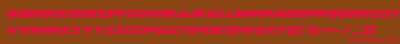 fuente righthandlukeexpandital – Fuentes Rojas Sobre Fondo Marrón