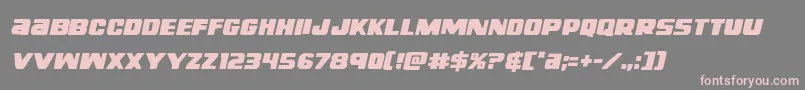 righthandlukeital Font – Pink Fonts on Gray Background
